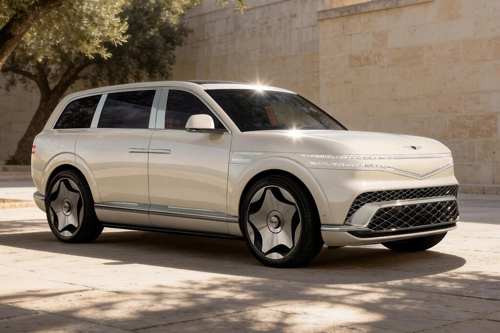 מול מרצדס GLS, על חשמל ובמראה ייחודי: הכירו את ג'נסיס GV90