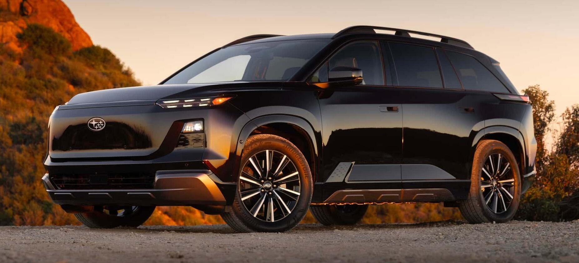 סובארו הציגה רכב פנאי חשמלי, למעשה תאום לטויוטה היילנדר