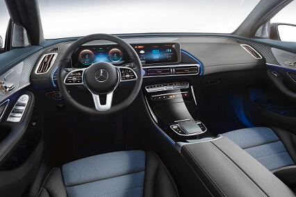 מרצדס EQC תא הנוסעים