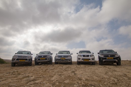 מבחן השוואתי: 5 טנדרים מבחן השוואתי: 5 טנדרים